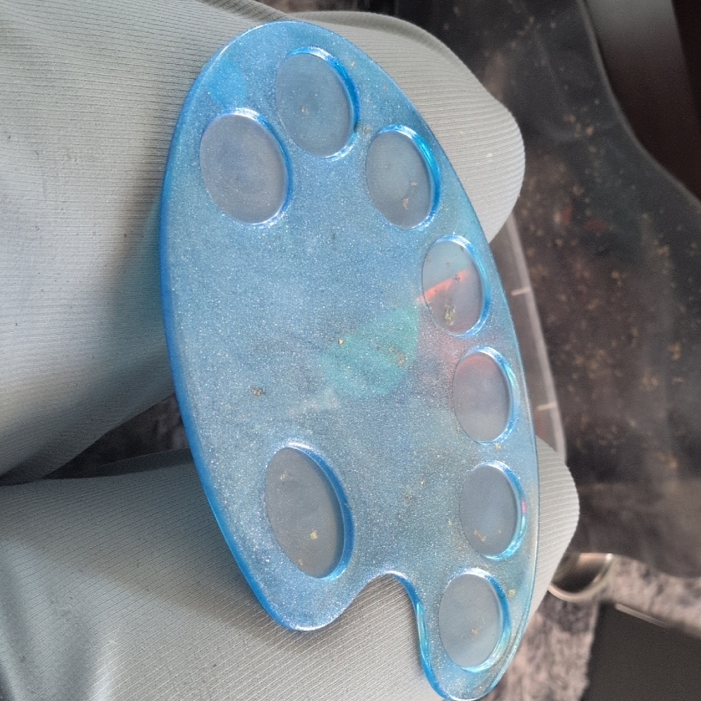 Blue Artist Paint Palette
